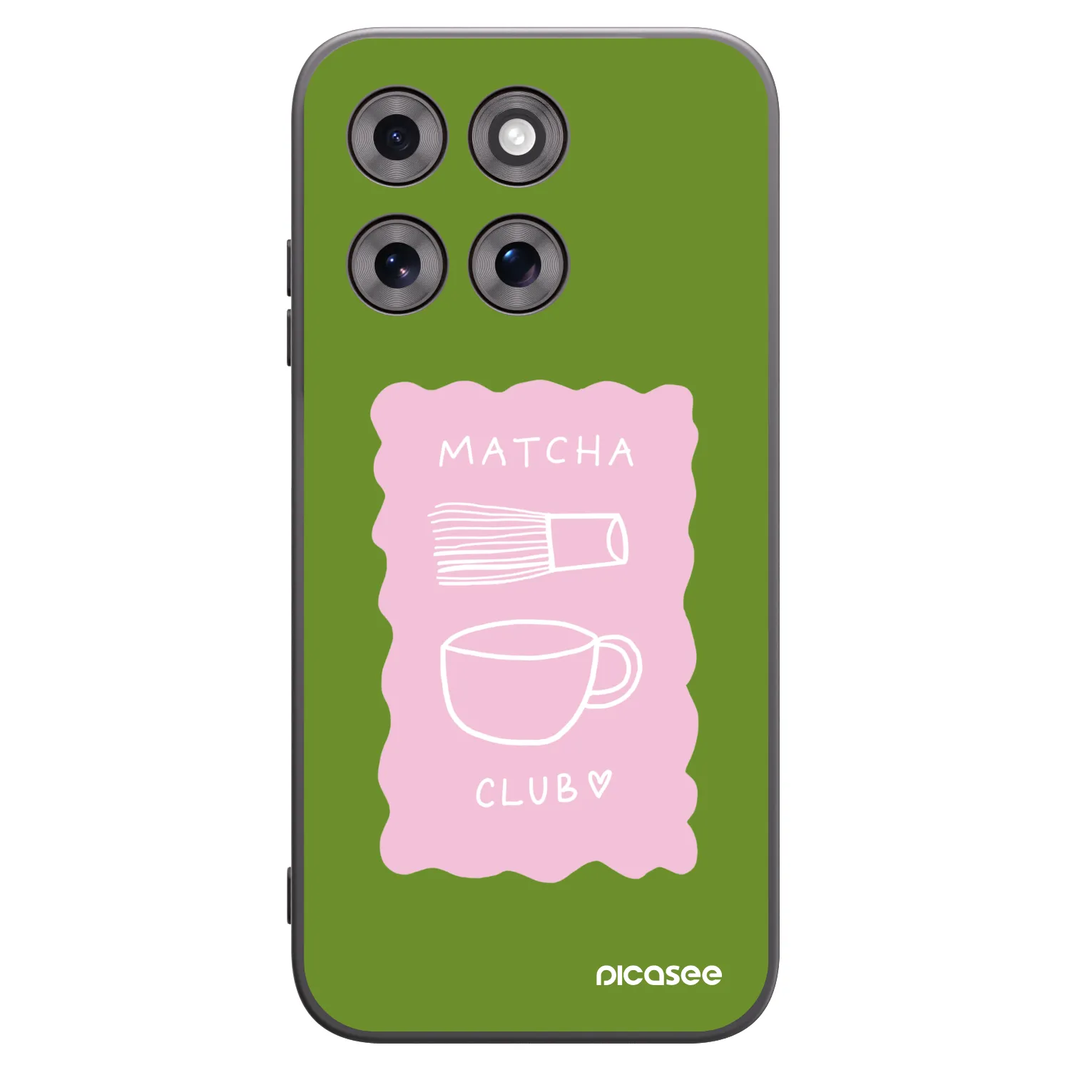 Picasee silikonowe czarne etui na Motorola Moto G77 - Matcha club