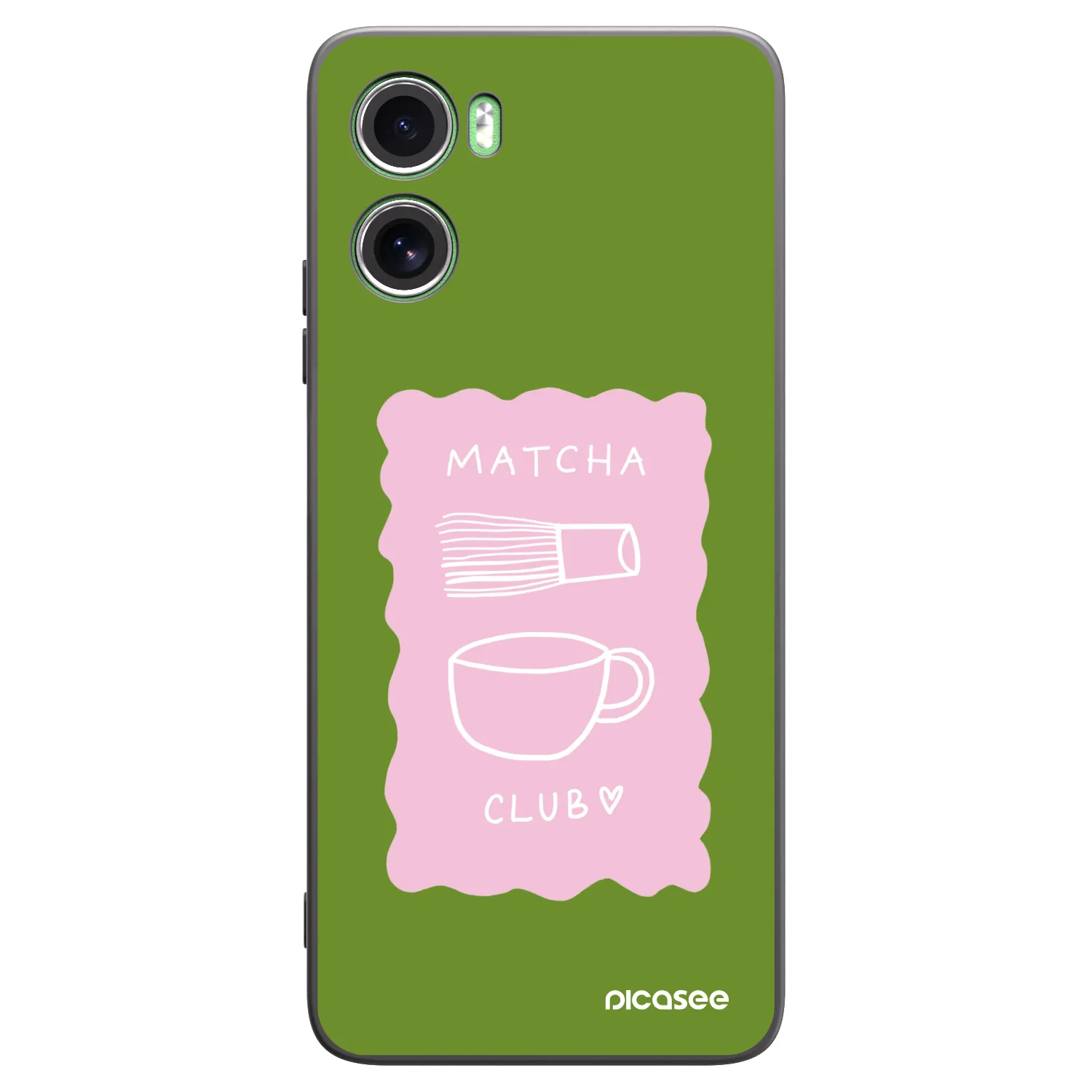 Picasee silikonowe czarne etui na Motorola Moto G06 - Matcha club