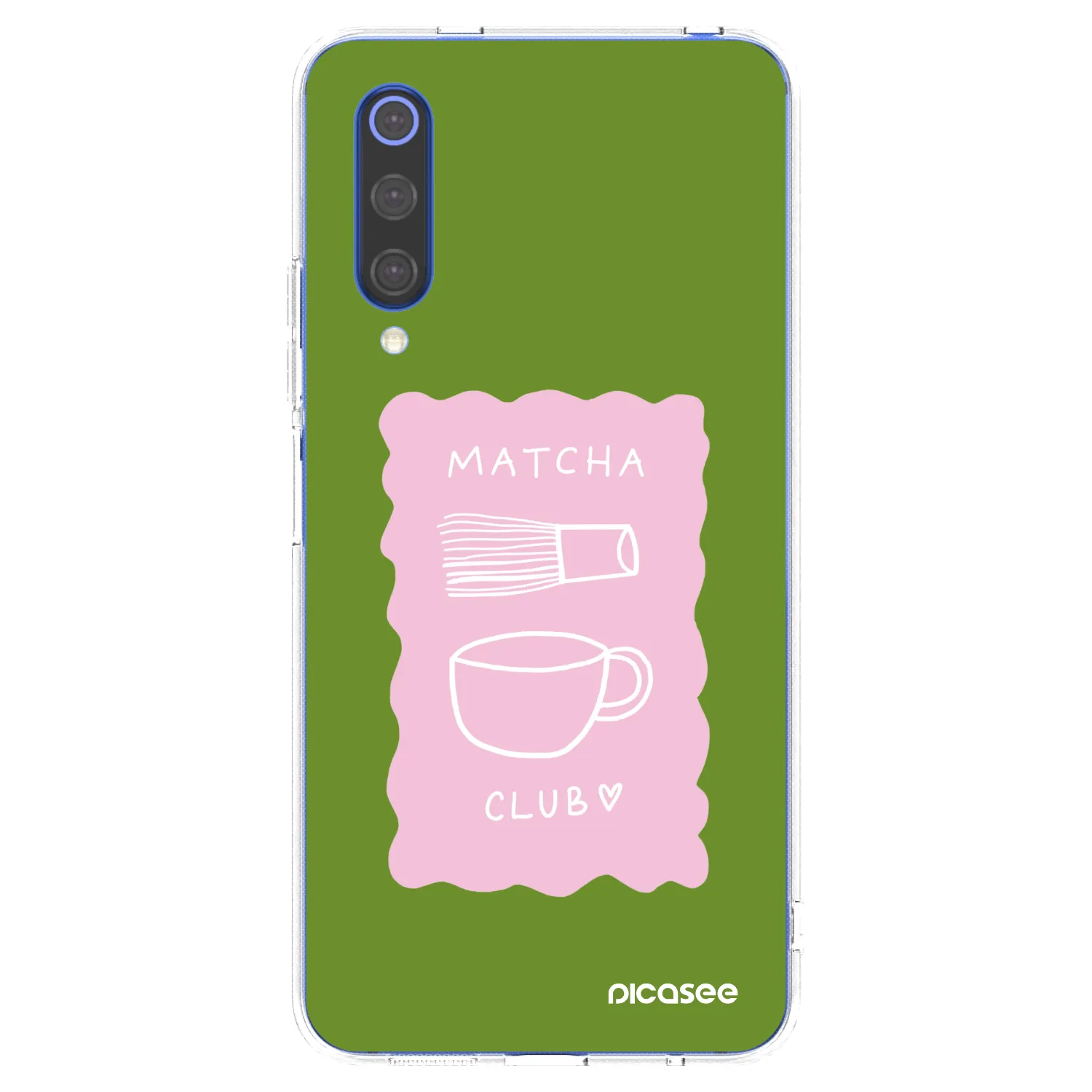 Picasee silikonowe przeźroczyste etui na Xiaomi Mi 9 SE - Matcha club