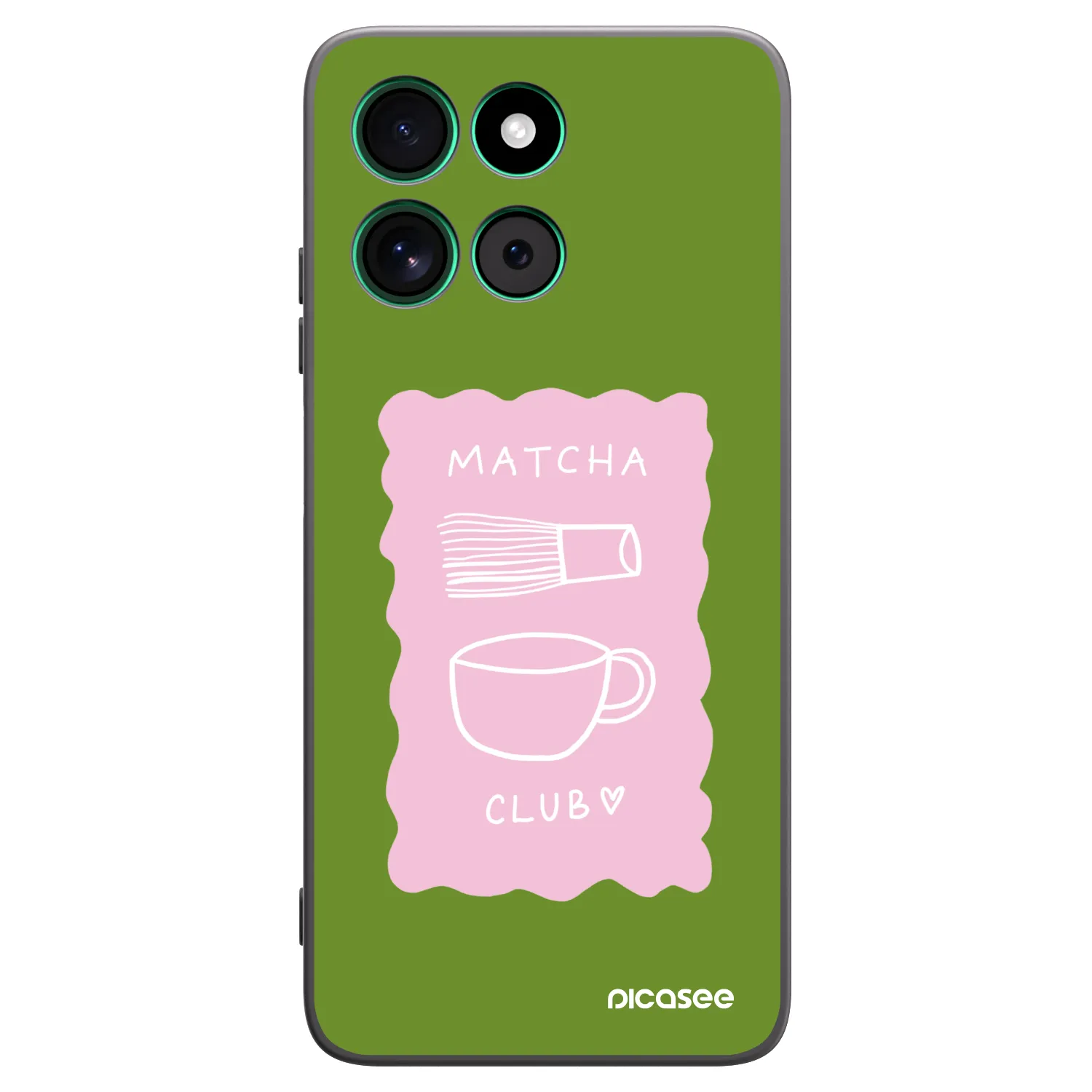 Picasee silikonowe czarne etui na Motorola Moto G57 Power - Matcha club
