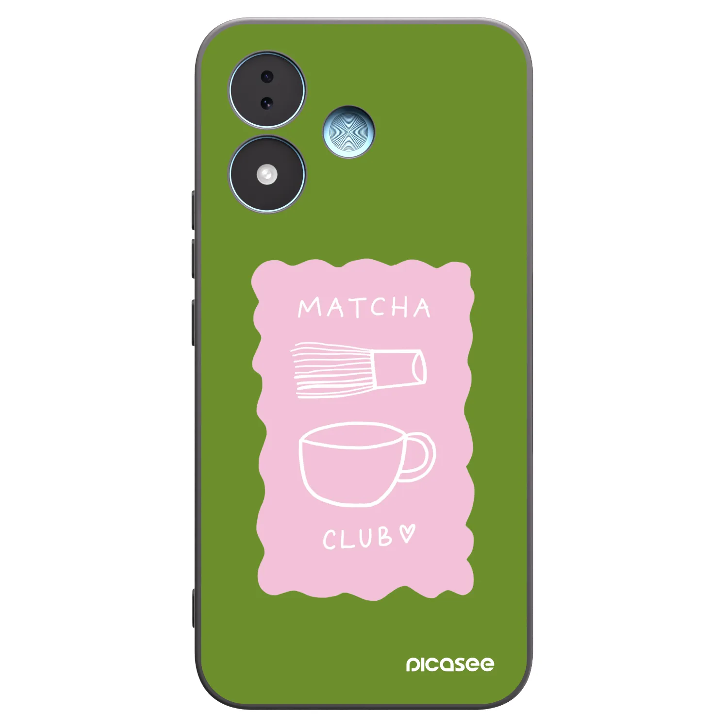 Picasee silikonowe czarne etui na Xiaomi Redmi Note 17 5G - Matcha club