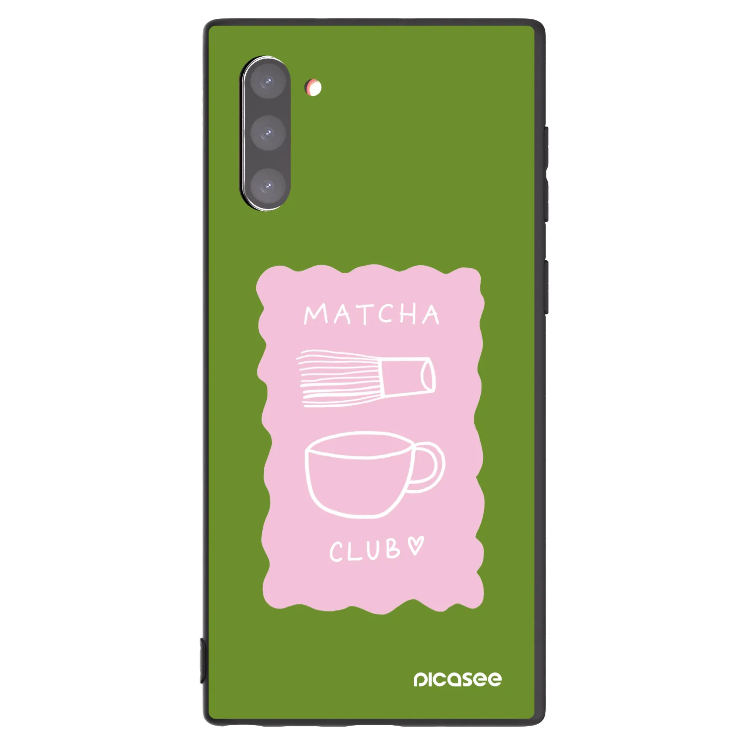 Picasee silikonowe czarne etui na Samsung Galaxy Note 10 N970F - Matcha club