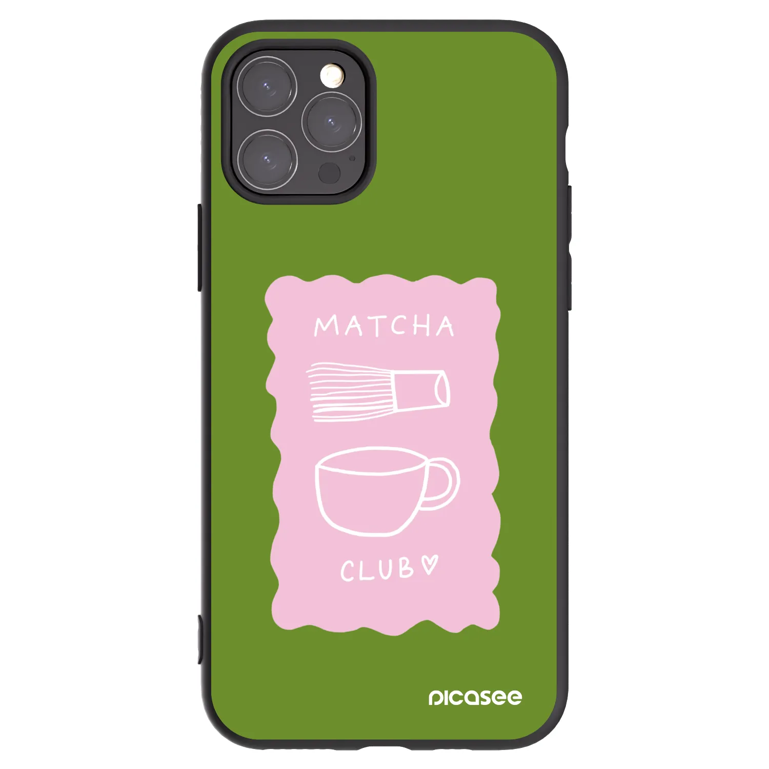 Picasee silikonowe czarne etui na Apple iPhone 11 Pro - Matcha club