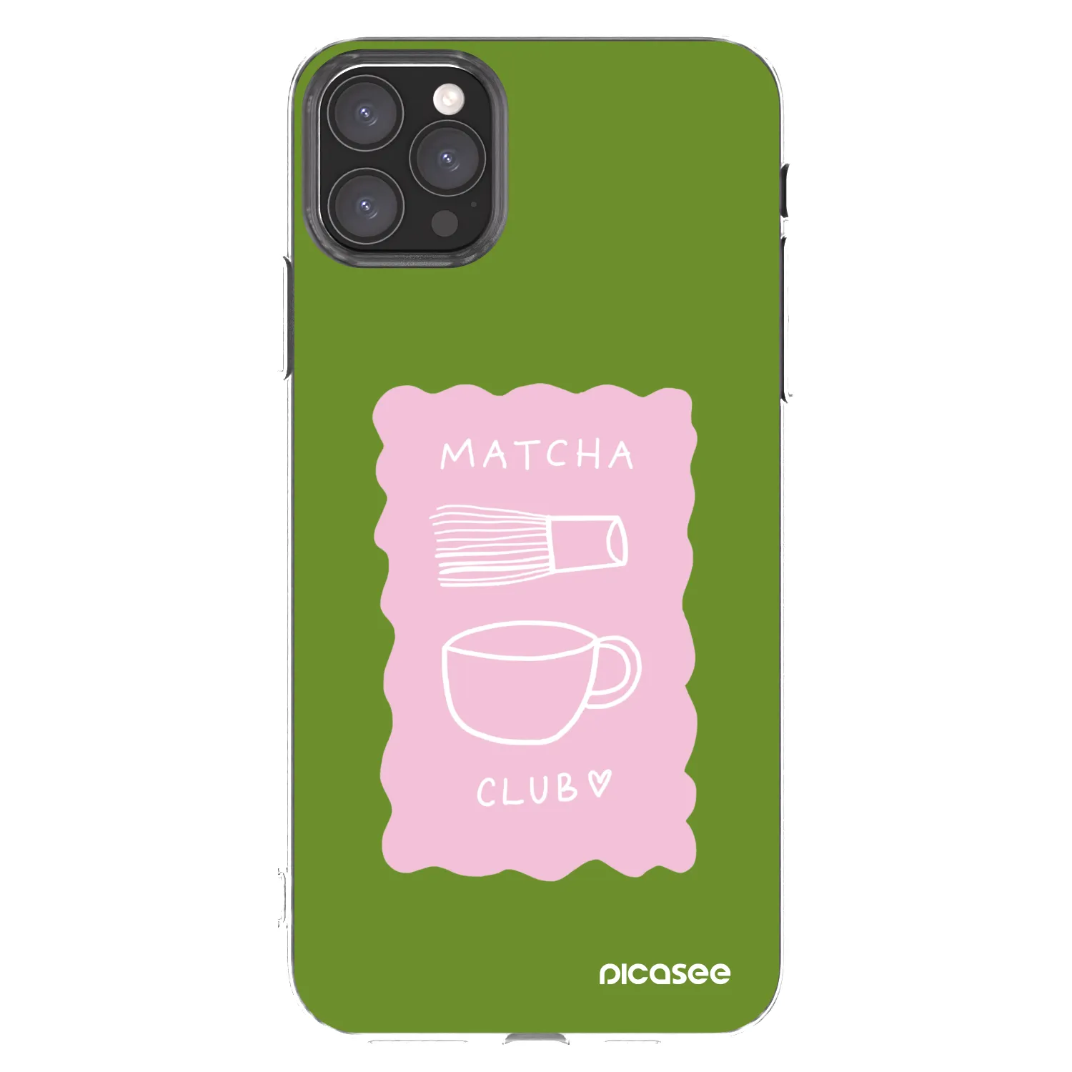 Picasee silikonowe przeźroczyste etui na Apple iPhone 11 Pro Max - Matcha club