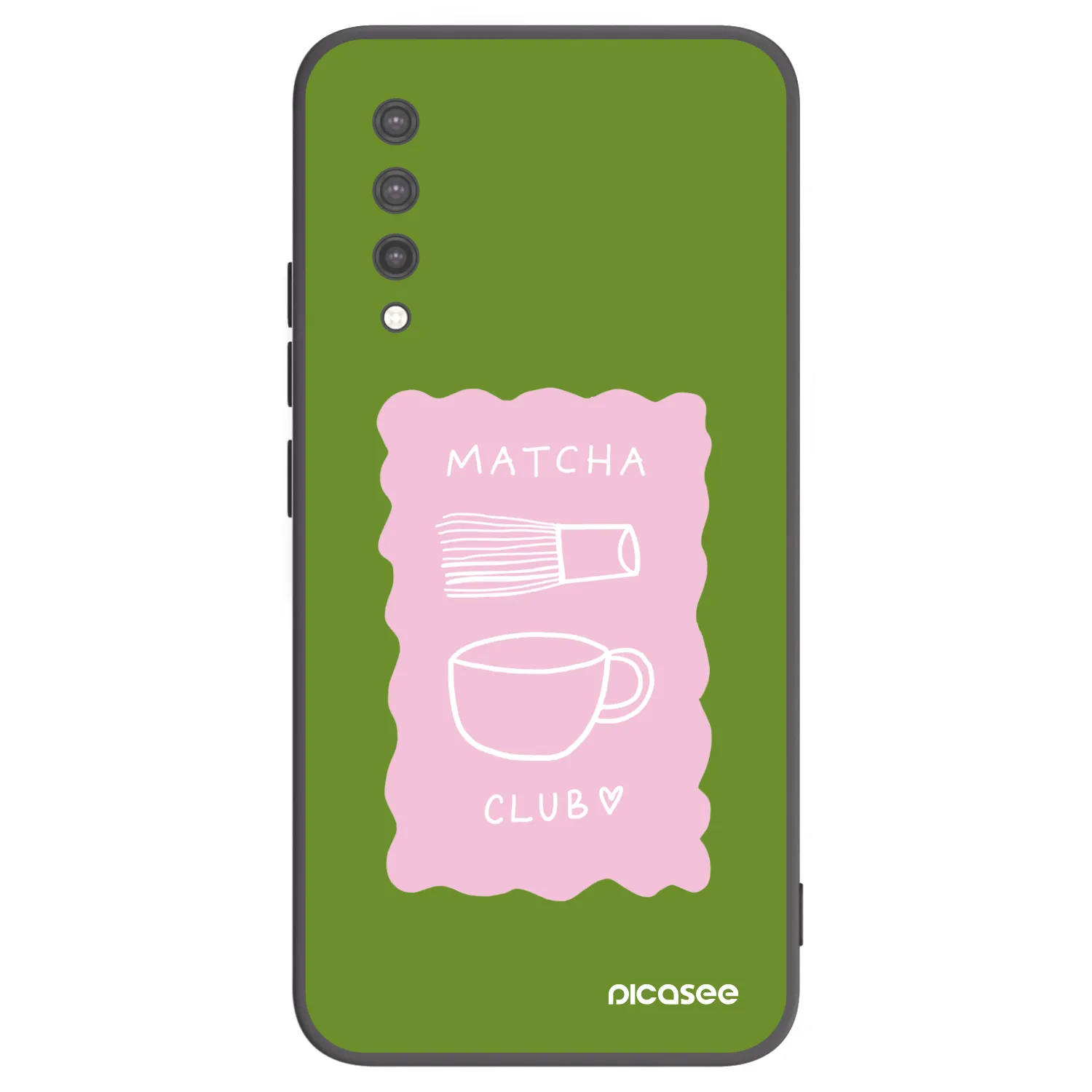 Picasee silikonowe czarne etui na Xiaomi Mi 9 Lite - Matcha club
