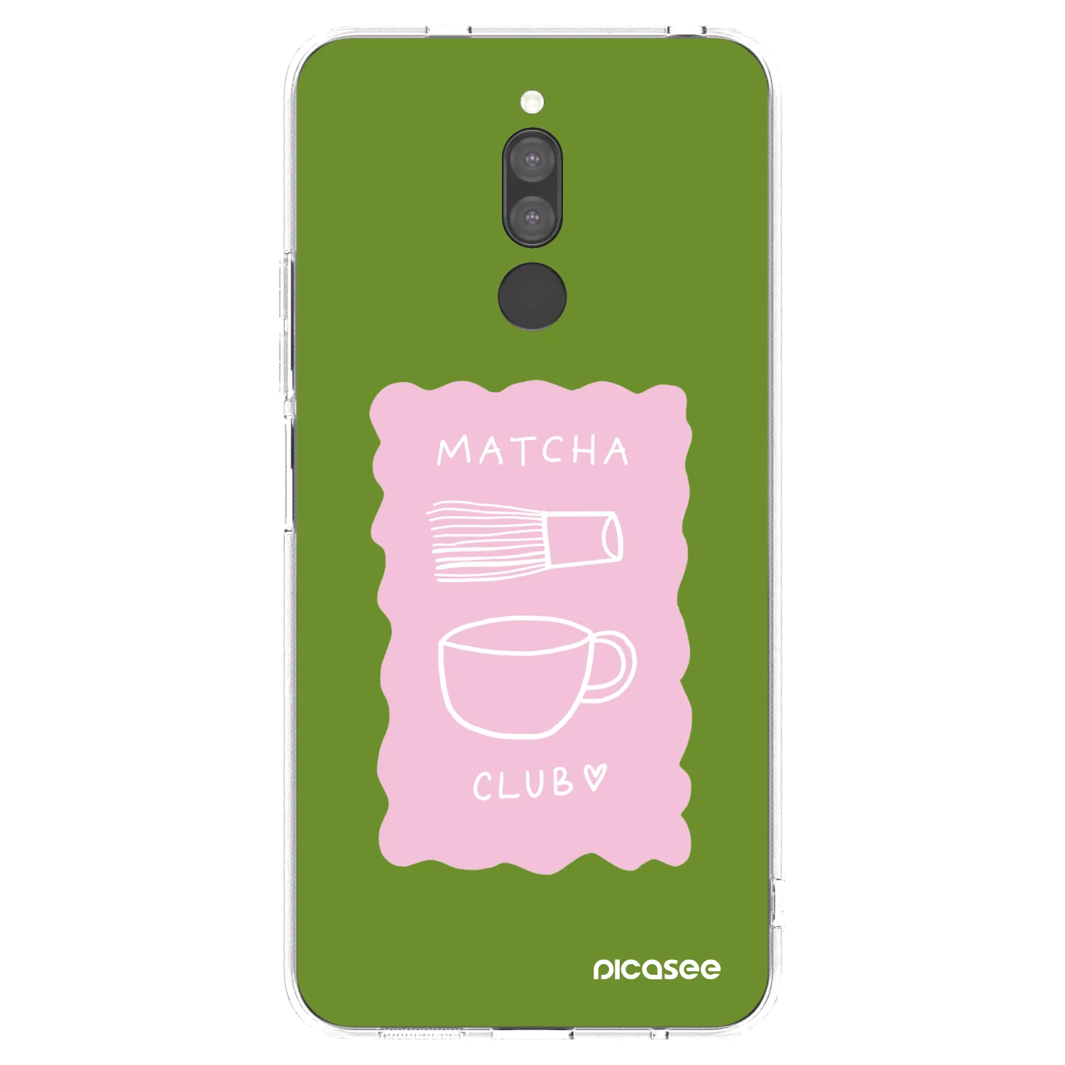 Picasee silikonowe przeźroczyste etui na Xiaomi Redmi 8 - Matcha club