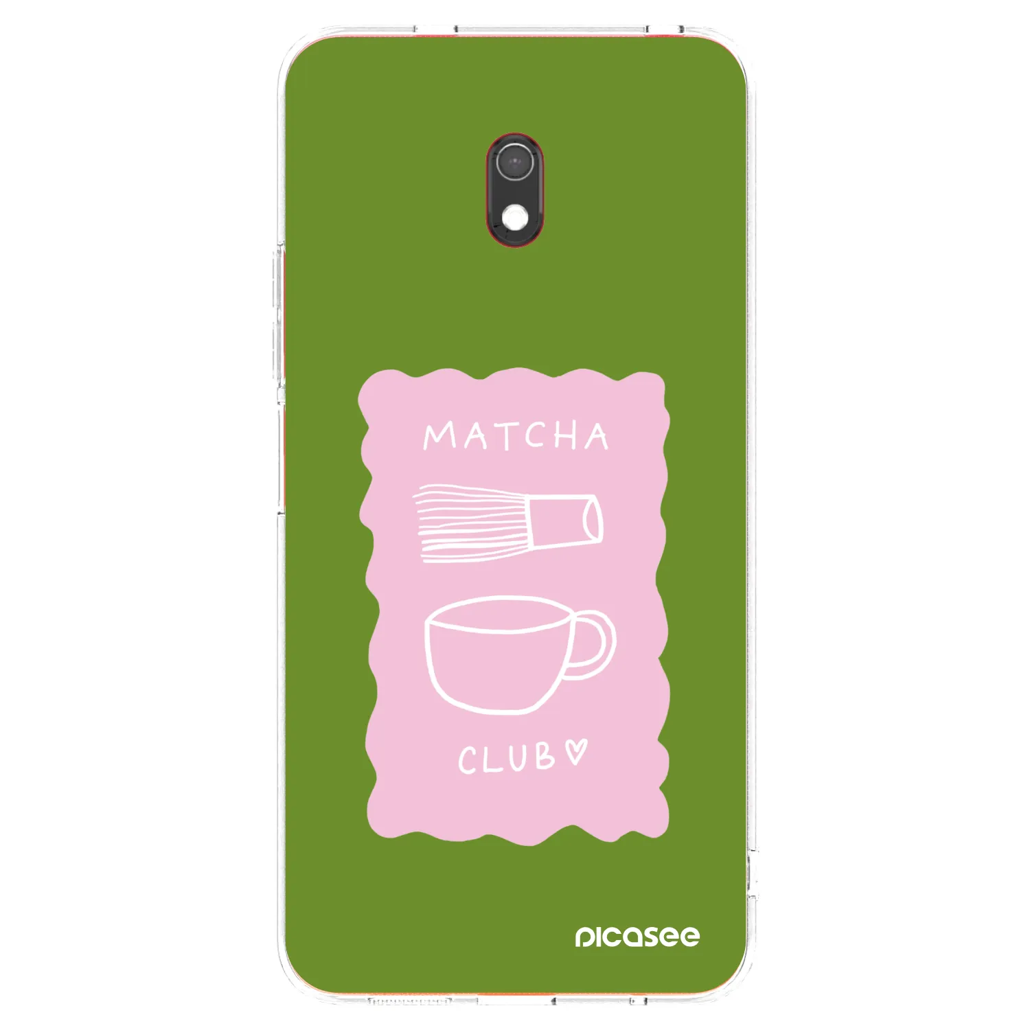 Picasee silikonowe przeźroczyste etui na Xiaomi Redmi 8A - Matcha club