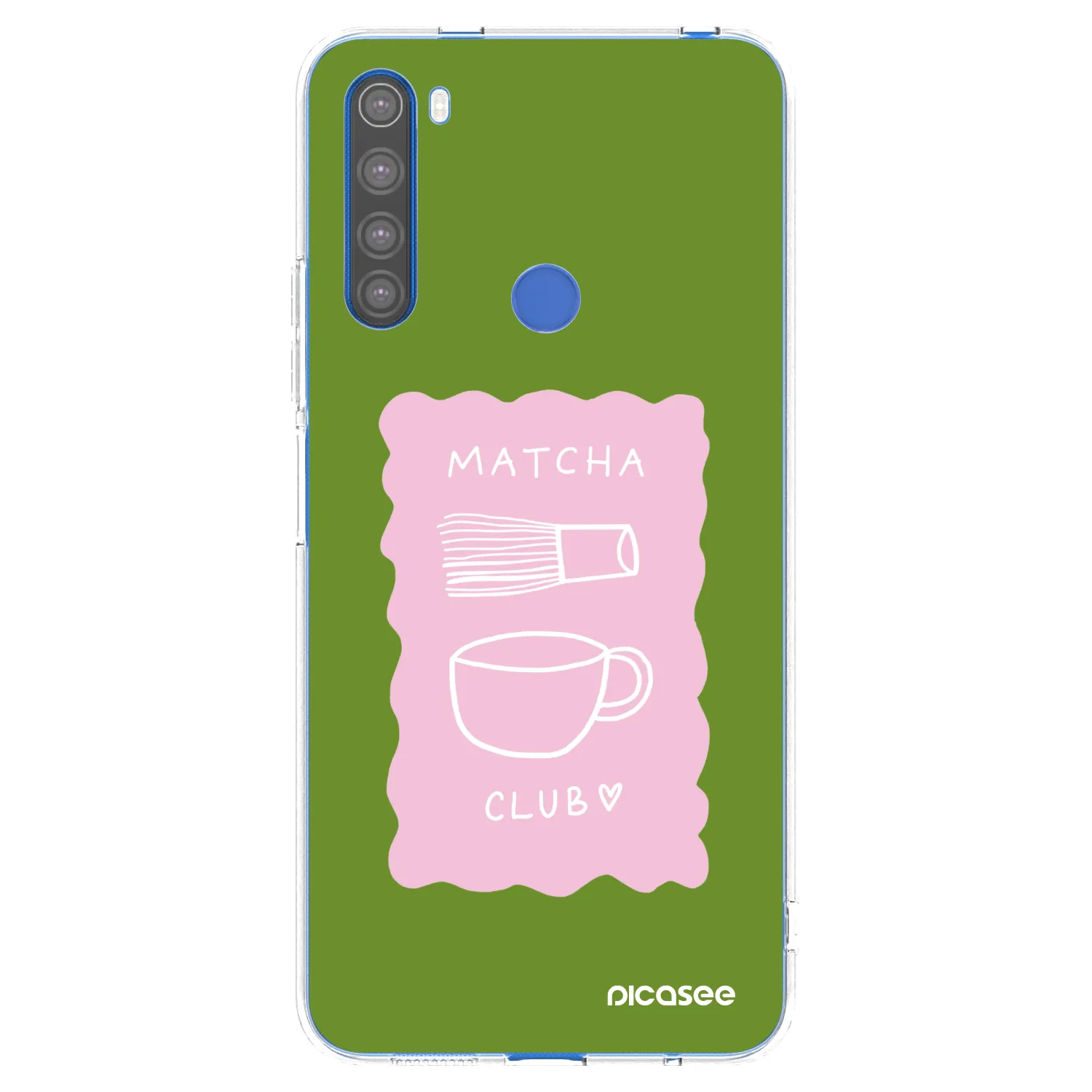 Picasee silikonowe przeźroczyste etui na Xiaomi Redmi Note 8T - Matcha club