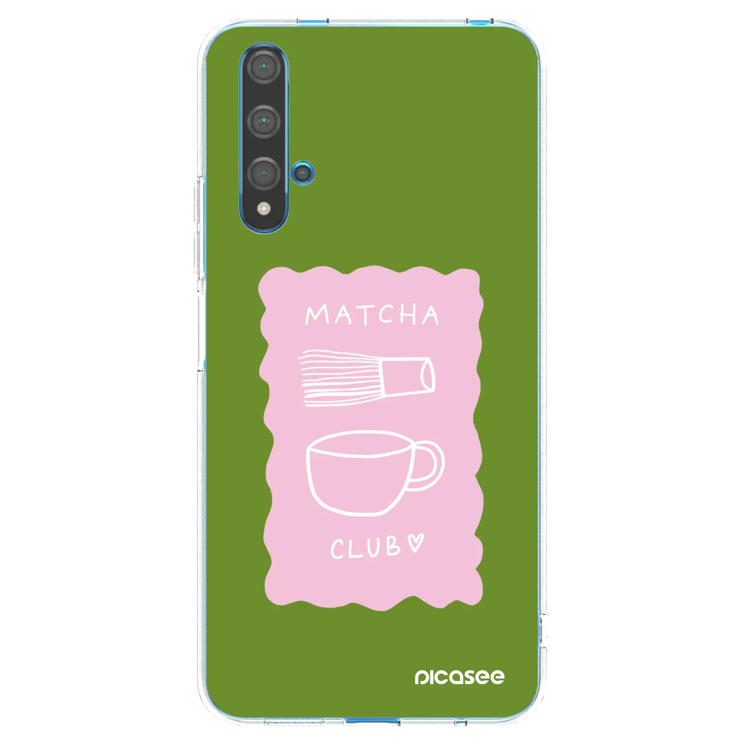 Picasee silikonowe przeźroczyste etui na Huawei Nova 5T - Matcha club