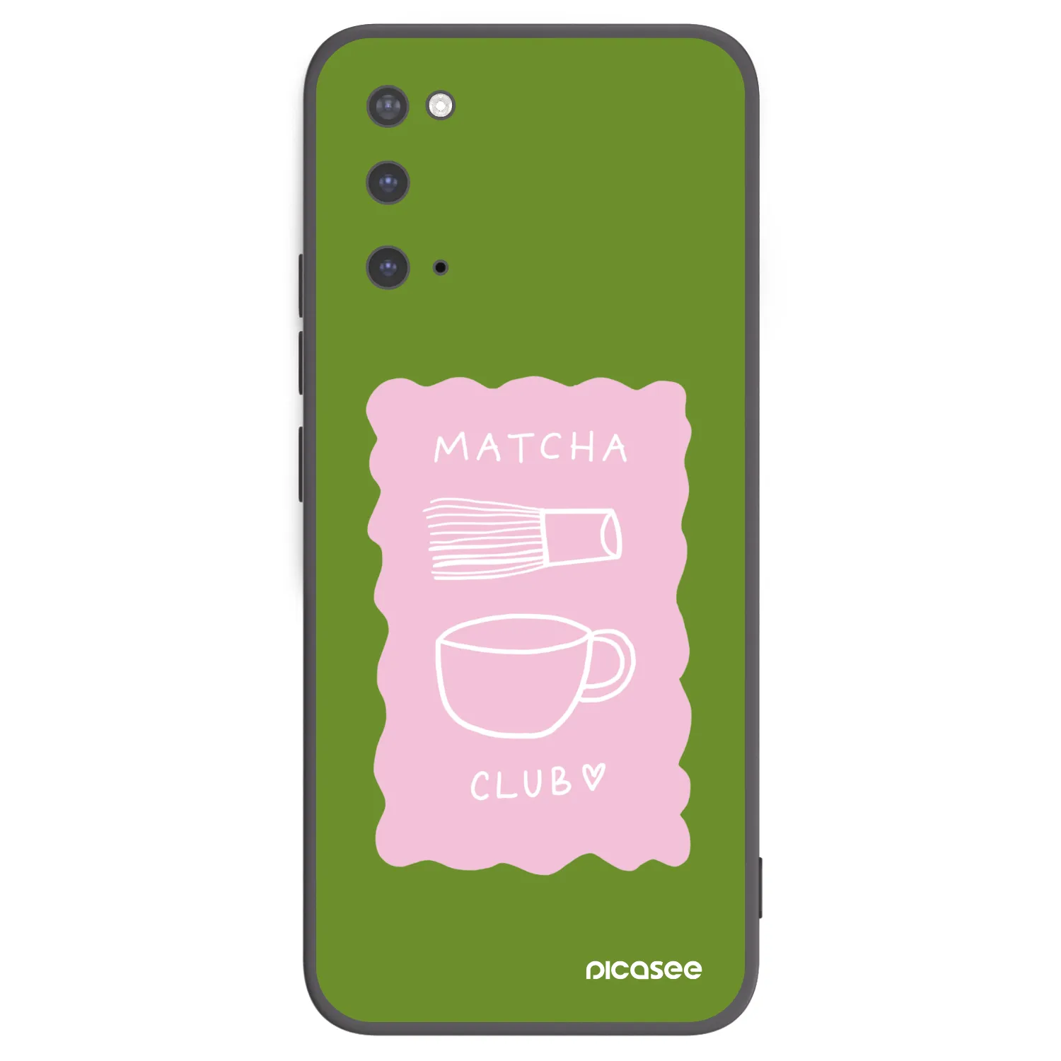 Picasee silikonowe czarne etui na Samsung Galaxy S20 G980F - Matcha club