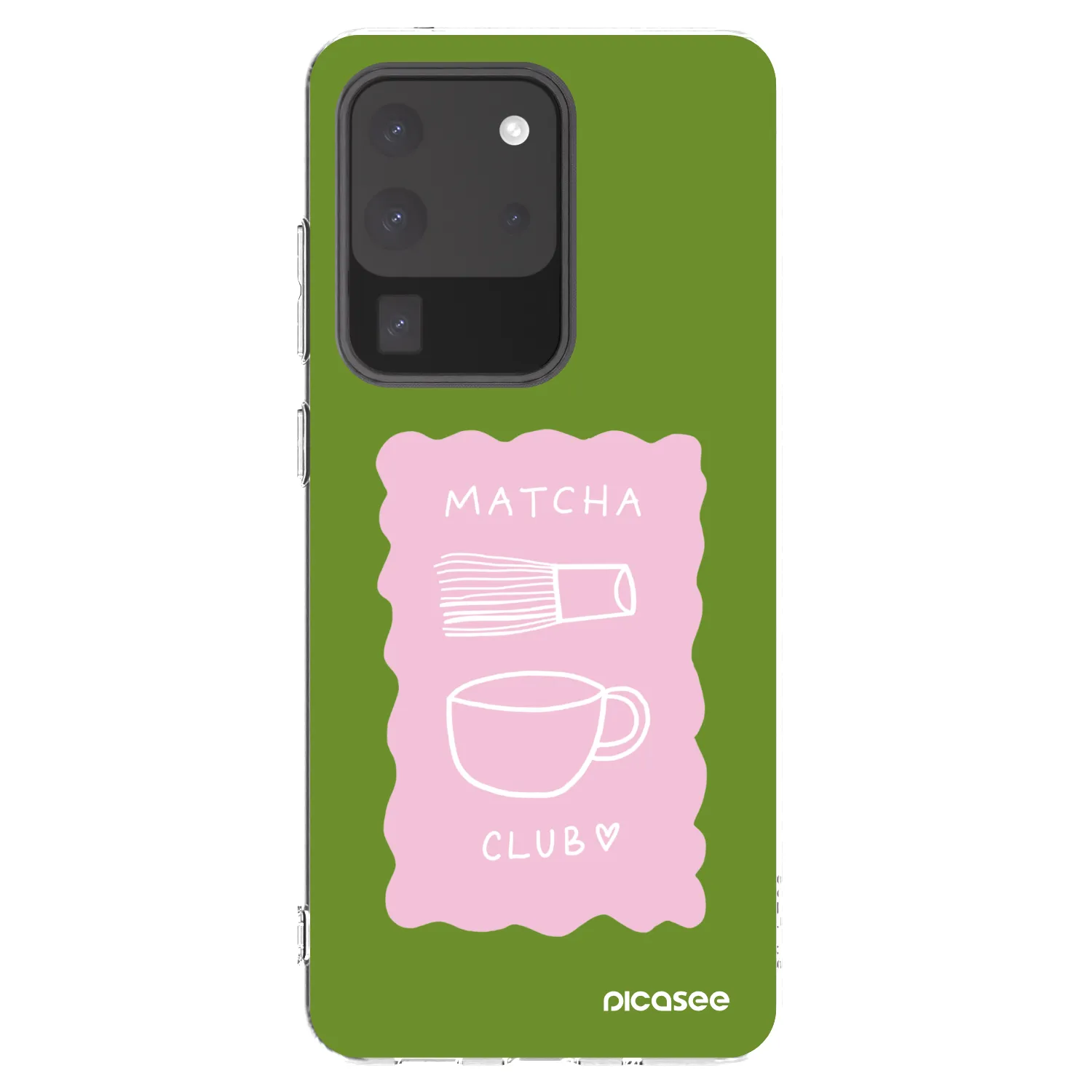 Picasee silikonowe przeźroczyste etui na Samsung Galaxy S20 Ultra 5G G988F - Matcha club
