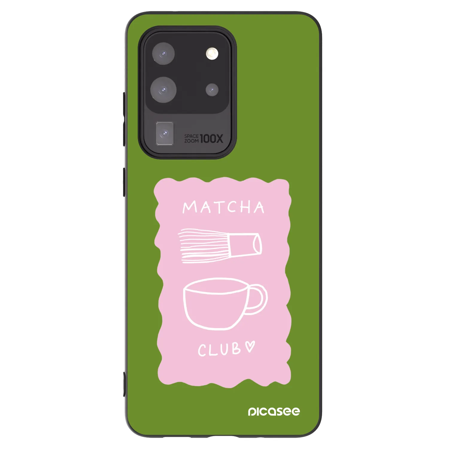 Picasee silikonowe czarne etui na Samsung Galaxy S20 Ultra 5G G988F - Matcha club