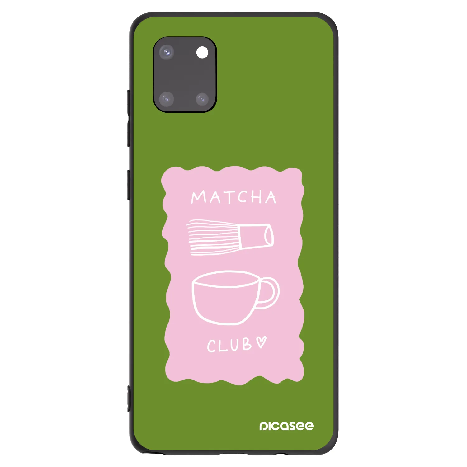 Picasee silikonowe czarne etui na Samsung Galaxy Note 10 Lite N770F - Matcha club