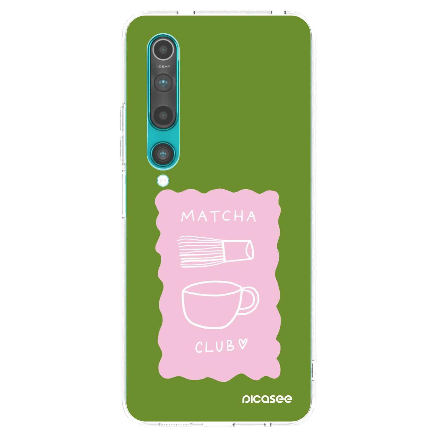 Picasee silikonowe przeźroczyste etui na Xiaomi Mi 10 - Matcha club