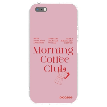 Picasee silikonowe przeźroczyste etui na Apple iPhone 5/5S/SE - Morning
