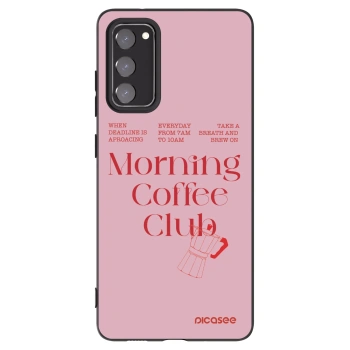 Picasee silikonowe czarne etui na Samsung Galaxy S20 FE - Morning