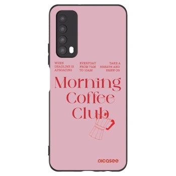 Picasee silikonowe czarne etui na Huawei P Smart 2021 - Morning