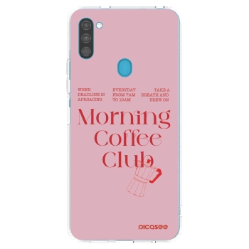 Picasee silikonowe przeźroczyste etui na Samsung Galaxy M11 - Morning