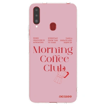 Picasee silikonowe przeźroczyste etui na Samsung Galaxy A20s - Morning