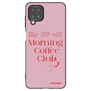Picasee silikonowe czarne etui na Samsung Galaxy A12 A125F - Morning