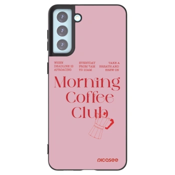 Picasee silikonowe czarne etui na Samsung Galaxy S21+ 5G G996F - Morning
