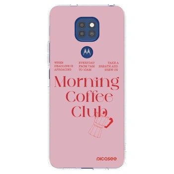 Picasee silikonowe przeźroczyste etui na Motorola Moto G9 Play - Morning