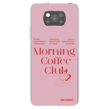 Picasee silikonowe czarne etui na Xiaomi Poco X3 Pro - Morning