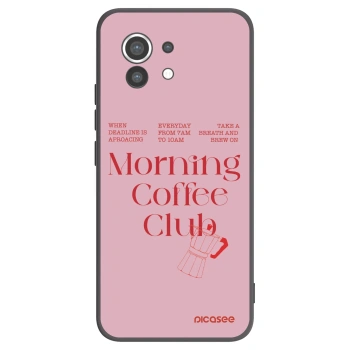 Picasee silikonowe czarne etui na Xiaomi Mi 11 - Morning