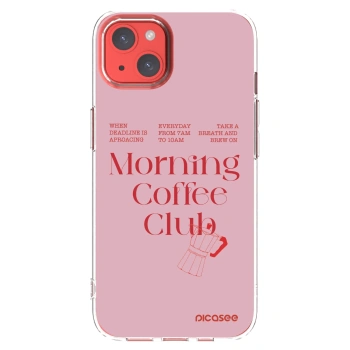 Picasee silikonowe przeźroczyste etui na Apple iPhone 13 - Morning