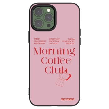 Picasee silikonowe czarne etui na Apple iPhone 13 Pro Max - Morning