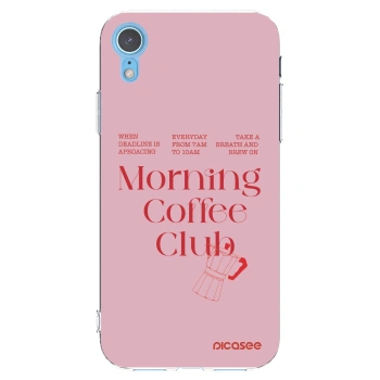 Picasee silikonowe przeźroczyste etui na Apple iPhone XR - Morning