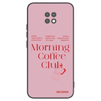 Picasee silikonowe czarne etui na Xiaomi Redmi Note 9T - Morning