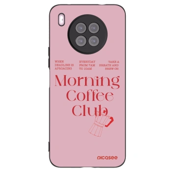 Picasee silikonowe czarne etui na Huawei Nova 8i - Morning