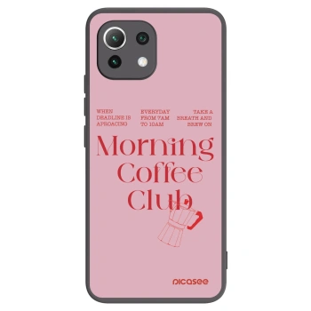 Picasee silikonowe czarne etui na Xiaomi 11 Lite 5G NE - Morning