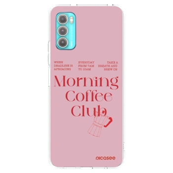 Picasee silikonowe przeźroczyste etui na Motorola Moto G60 - Morning