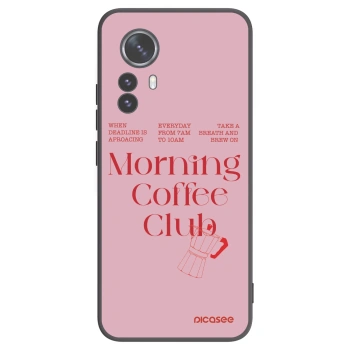 Picasee silikonowe czarne etui na Xiaomi 12 Pro - Morning