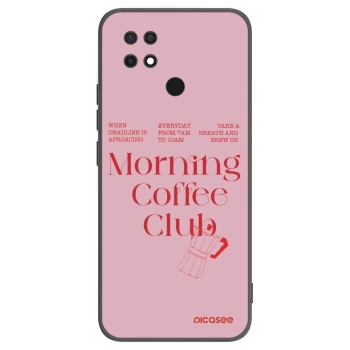 Picasee silikonowe czarne etui na Xiaomi Redmi 10C - Morning