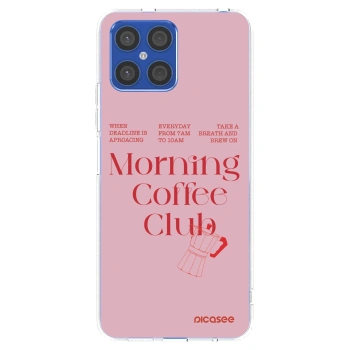 Picasee silikonowe przeźroczyste etui na Honor X8 4G - Morning