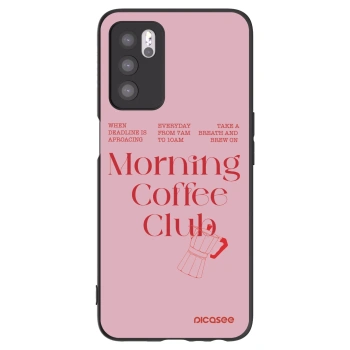 Picasee silikonowe czarne etui na OPPO A16s - Morning