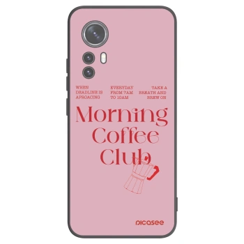 Picasee silikonowe czarne etui na Xiaomi 12X - Morning