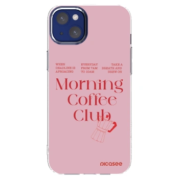 Picasee silikonowe przeźroczyste etui na Apple iPhone 14 Plus - Morning
