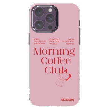 Picasee silikonowe przeźroczyste etui na Apple iPhone 14 Pro Max - Morning