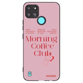 Picasee silikonowe czarne etui na Realme C21Y - Morning