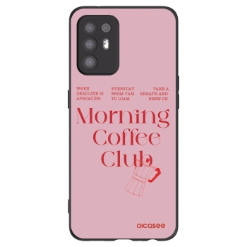 Picasee silikonowe czarne etui na OPPO A94 5G - Morning