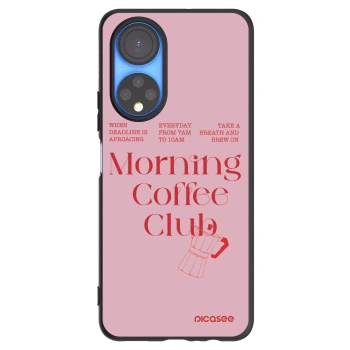 Picasee silikonowe czarne etui na Honor X7 - Morning