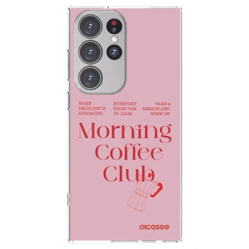 Picasee silikonowe przeźroczyste etui na Samsung Galaxy S23 Ultra 5G - Morning