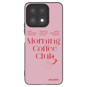 Picasee silikonowe czarne etui na Honor X8a - Morning