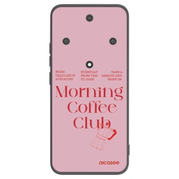 Picasee silikonowe czarne etui na Honor Magic5 Lite 5G - Morning