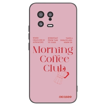 Picasee silikonowe czarne etui na Xiaomi 13 - Morning