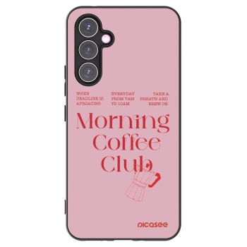 Picasee silikonowe czarne etui na Samsung Galaxy A54 5G A546B - Morning